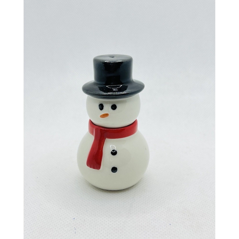 STACKING SNOWMAN ~ Salt and Pepper Shakers  Holiday Table Ware Home‎ Decor